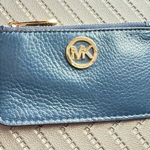 Michael Kors Gray and Gold Wristlet